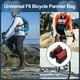 thumbnail image 2 of Bolsa de marco de bicicleta Unique Bargains, bolsa de pannier para bicicleta, bolsa impermeable para portabicicletas, bolsa delantera de marco de bicicleta, nylon rojo, 2 of 6