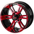 thumbnail image 2 of LSI Raptor 12" Golf Wheels Black/Red 205x30 Cruze Tires Yamaha, 2 of 4