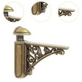 thumbnail image 6 of deevoka Glass Shelf Bracket Baroque Replacement Wall Mount Bathroom Bronze, 6 of 9