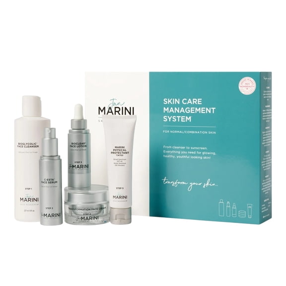 Jan Marini Skin Research Skin Care Management System - With Marini Physical Protectant Tinted SPF 45 - Normal/Combination Skin