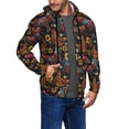 thumbnail image 2 of Kdxio Sunflower Rooster Print Men Hoodies Casual Hoodies for Men with Zip Pockets Full Zip Long Sleeve Sweatshirt Sports Hooded Jacket-Small, 2 of 5