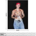thumbnail image 2 of Blanket justin star bieber Blanket Comfortable Warm Wool Blanket Fan Gift Suitable for Room Sofa Office Bed Car Camping Sofa Decoration Comfortable Plush Beach Blanket Four Seasons 30"x40", 2 of 6