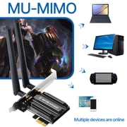 Fenvi AXE5400 WiFi 6E Card for Desktop Tri-Band PCIe Adapter with Bluetooth 5.3 MT7922 Chipset