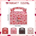 thumbnail image 3 of Colorful Heart Design Valentine Treat Boxes - Portable Cookie Candy Gift Boxes for Anniversary Celebration, Bridal Shower & Kid’s Valentine Party, Festive Favor Supplies, 3 of 9