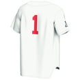 thumbnail image 3 of Men's GameDay Greats #1 White Arizona Wildcats Lightweight Baseball Fashion Jersey, 3 of 4