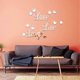 thumbnail image 3 of DIY Sticker, Love Live Laugh Heart 3D Mirror Wall Stickers Home Decoration 24 Pieces/Set Color: Silver, 3 of 4