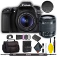 thumbnail image 1 of Canon EOS 80D Appareil Photo Reflex Numérique avec Objectif 18-55mm (Modèle Intl) Ensemble de Base, 1 of 6