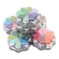 thumbnail image 3 of Washable Ink Pad, Petal Shape 6 Pcs Metallic Ink Pad Strong Coverage  For Footprint, 3 of 8
