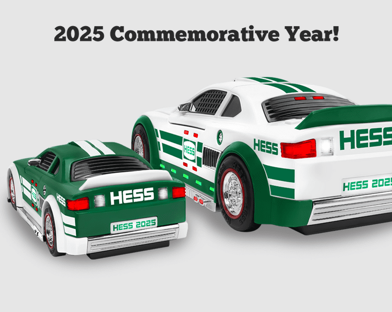 Hess Toy Truck 2025 Stock Car Racers, Annual Holiday 2-in-1 Race Car Duo Limited-Edition