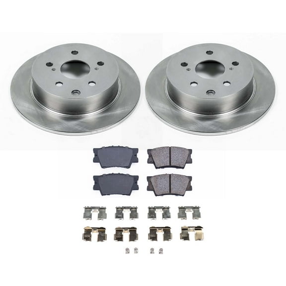 Ultimate Brakes Rear Ceramic Brake Pad and Rotor Kit with Hardware WM80227