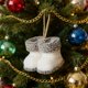 thumbnail image 5 of Ornamentos de Navidad Blancos 10x8.5x7.5cm / 3.9x3.3x2.9In Colgante de Peluche, 5 of 7