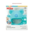 thumbnail image 6 of Nuby Silicone Wrist Grip Teething Mitten - 3+ Months, 2 Count Koala and Hippo, 6 of 7