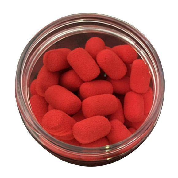 15 Pieces 8x12mm Floating Balls Odor Carp Fishing Hair Platform Strawberry