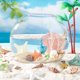 thumbnail image 5 of Juego de 14 estilos de conchas marinas, estrellas de mar naturales, conchas marinas, playa y océano, 5 of 6