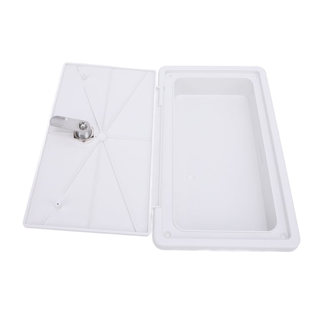 RV Compartment Storage Door, Anti Aging Toolbox Engineering Grade ABS RV Access Door with Bottom Cap Safety Lock for Trailer