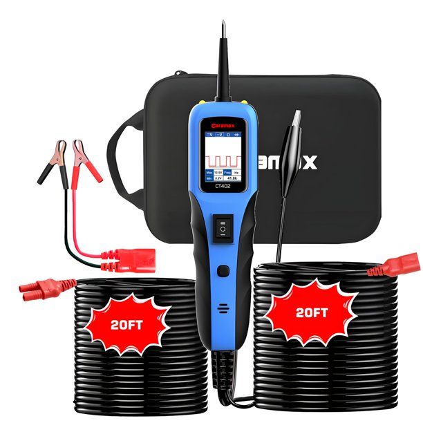 Probador de sondas de circuitos de alimentación automotriz CARAMAX con cable de 40 pies