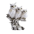 thumbnail image 6 of KGJQ Owl Family Resin Figurines, Rustic Tree Branch Animal Statues, American Country Home Decor for Living Room TV Stand Bookshelf Bedroom, Unique Housewarming Gift, 6 of 7