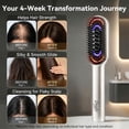 thumbnail image 3 of DayIn Electric Scalp Massager Hair Oil Applicator, Cordless Vibration Head Massager, Red Light Hair Brush, Deep Clean Comb for Home & Travel Silver, 3 of 9