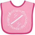 thumbnail image 3 of Inktastic Flute Musician Instrument Gift Boys or Girls Baby Bib, 3 of 4