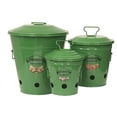thumbnail image 2 of Houston International Trading 6516E S.3 SA Enameled Galvanized Kitchen Storage Containers, Sage, 2 of 3