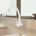 thumbnail image 3 of HEALEEP 1Pack Modern White Single Handle Bathroom Faucet for Washing Sink Use, 3 of 8