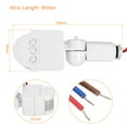 thumbnail image 2 of Interruptor de Sensor de Movimiento Uxcell AC110-240V Detector PIR Infrarrojo Montaje en Pared para Luz de Suelo Blanca, 2 of 5