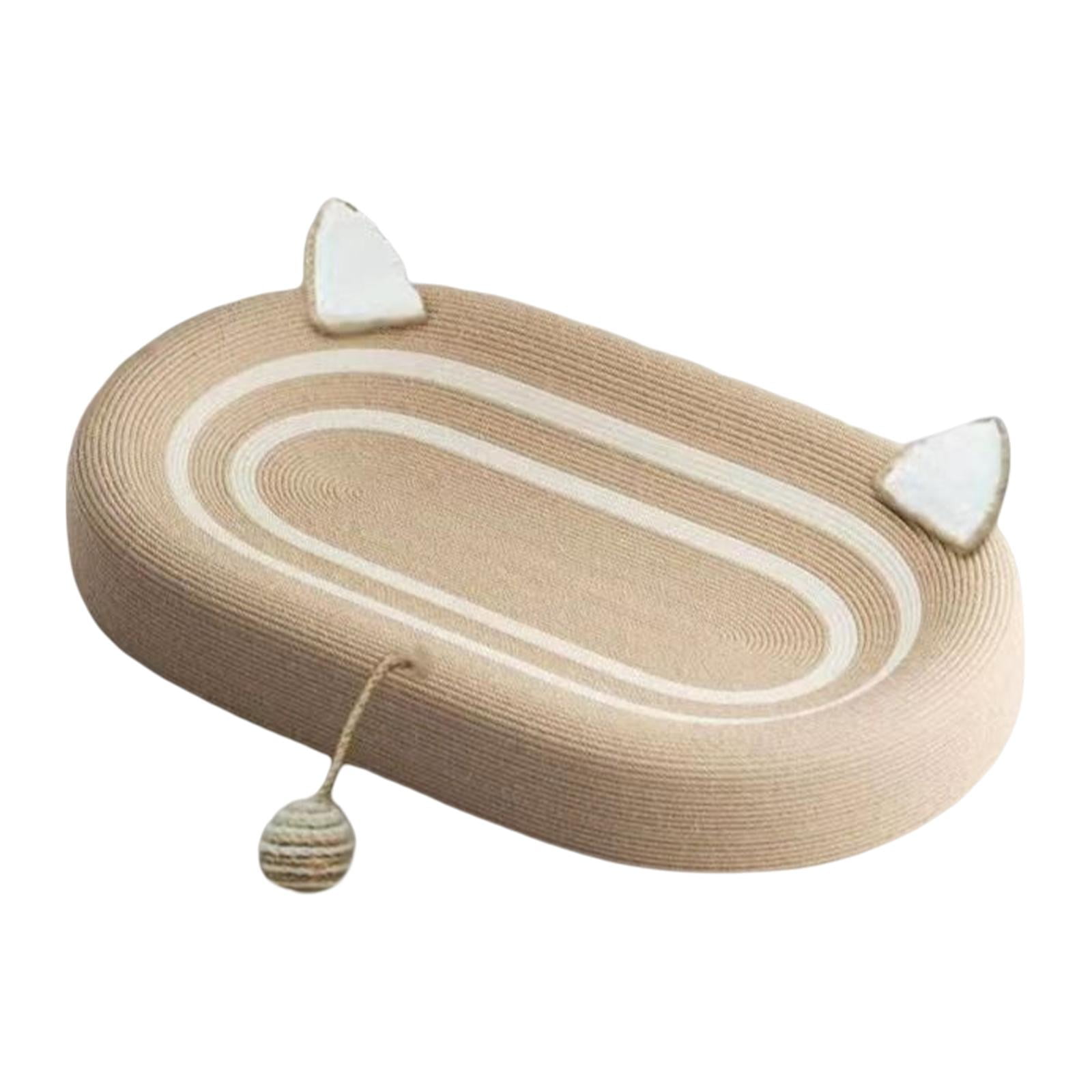 Cat Scratcher Cardboard, Cat Scratch Pad Bowl Behavior Furniture Protector, Design Oval Cat Scratch Pad Cat Scratching Board for Indoor Lounge