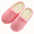 thumbnail image 5 of Zapatillas de casa con suela suave y sin ruido, de gamuza lisa, antideslizantes, de madera, con suela suave y sin ruido, de algodón, 5 of 5