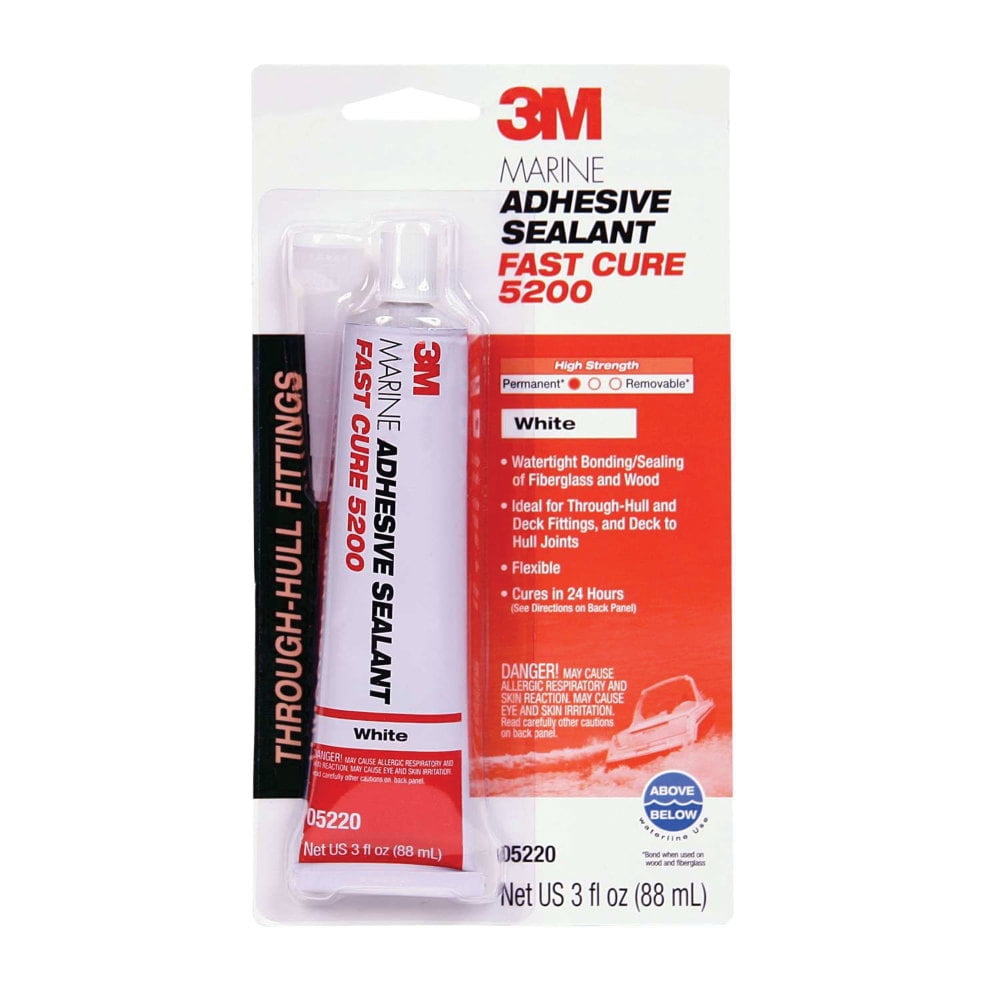 3M 05220 Marine Adhesive Sealant 5200 Fast Cure 3 oz.