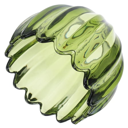 UPOUART Green Glass Lamp Shade Pumpkin Design Handcrafting Pendant Light Fixture Cover for Home Decor