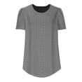 thumbnail image 6 of Babysbule Women's Soft Round Neck Short Sleeve T-Shirt, Breathable Comfortable Casual Pullover Top for Everyday Wear, 6 of 7