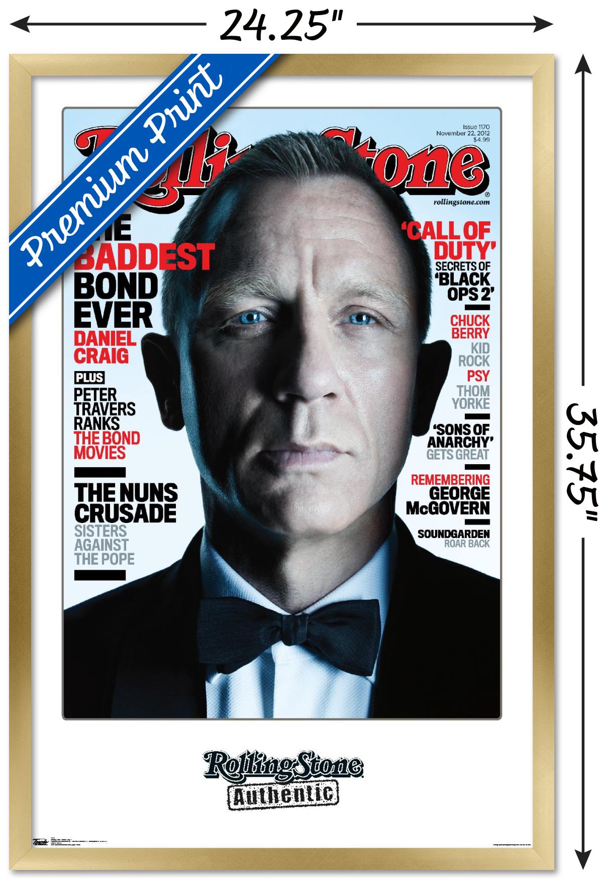 Rolling Stone Magazine - Daniel Craig 12 Wall Poster, 22.375" x 34", Framed - image 3 of 5