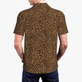 thumbnail image 3 of Balery Leopard Printed Men’s Short Sleeve Polo Shirt, Midweight Men's Shirt,Golf Polo shirts -Small, 3 of 8