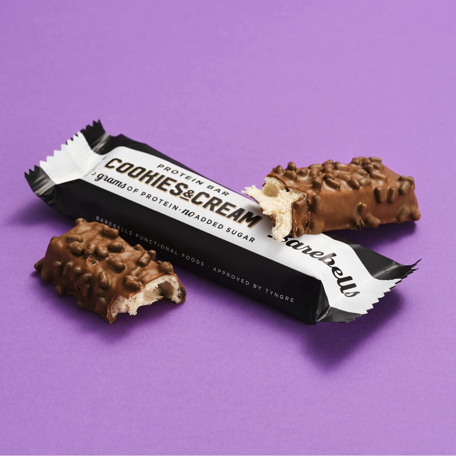 (Pack Of 6) Barebells Protein Bar Cookies & Cream 7.76 Oz