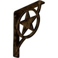 thumbnail image 6 of Ekena Millwork 1 1/2"W x 10"D x 12"H Austin Wrought Iron Bracket, (Single center brace), Antiqued Copper, 6 of 7