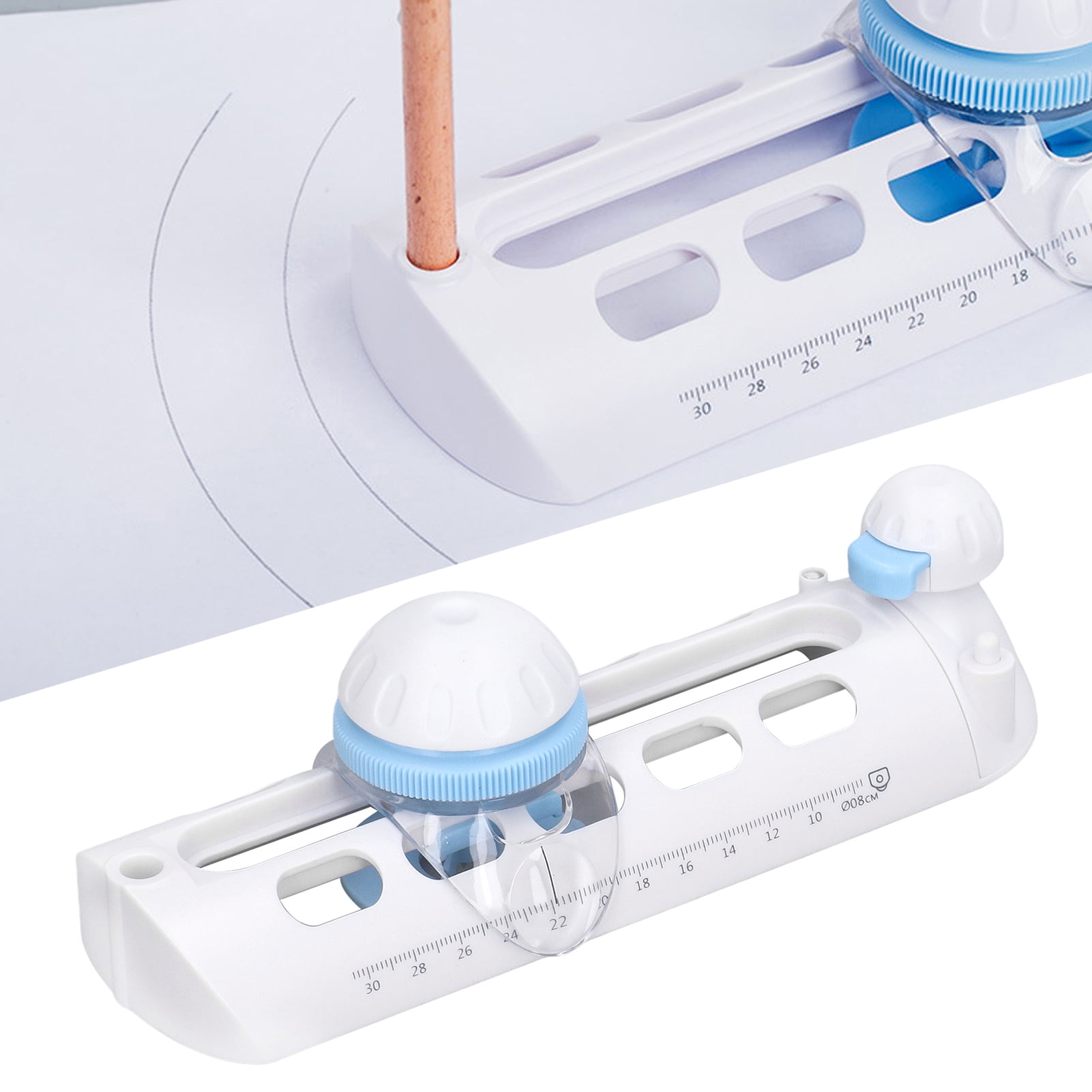 Domqga Circular Paper Cutter Standard Scale Effortless DIY Circle Paper