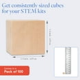 thumbnail image 4 of DIY Wooden Cubes 1/4-inch, Pack of 100 Small Blank Wooden Blocks, Unfinished Wood Blocks for Crafts, STEM, Dice, and Building Blocks for Stacking, by Woodpeckers, 4 of 8