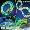 thumbnail image 2 of BEWOS 178Pcs Dinosaur Race Set – Glow in the Dark Car Course with Two Dinosaur Cars, Dinosaur Toys for Kids 3-5, Perfect 3+ Year Old Birthday Gift for Boys and Girls!, 2 of 7