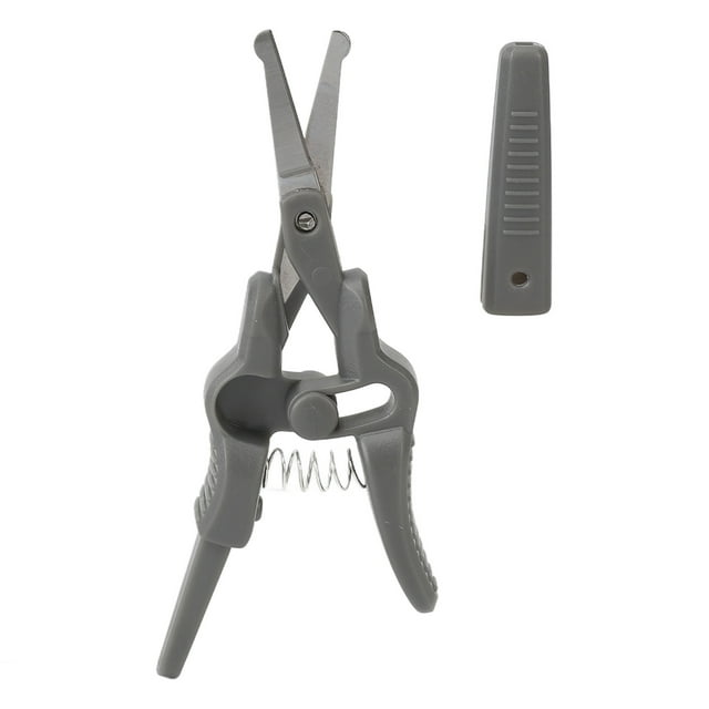 Tijeras para depilar la nariz, punta redondeada, acero inoxidable, para recortar el vello nasal.