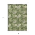 thumbnail image 3 of 3' X 5' Olive Green And Gray Polka Dot Washable Indoor Outdoor Area Rug, 3 of 5