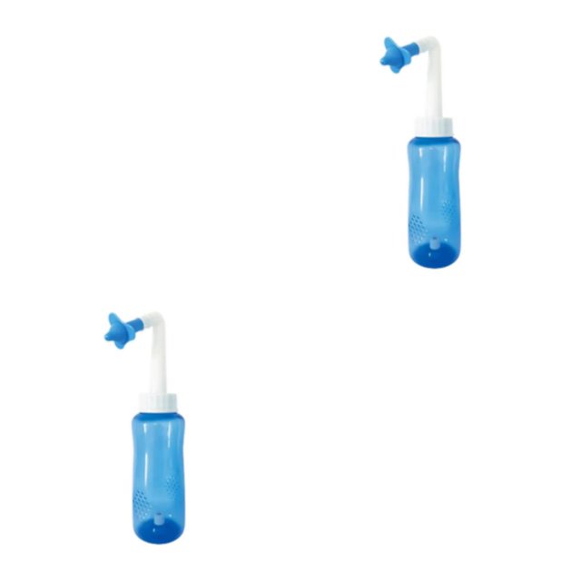 Wosthever Neti Pot Nasal Irrigation for Adult Free & BPA Kid Válvula manual de 300ml 2piezas