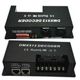 thumbnail image 2 of GIDERWEL 4 Channel DMX Decoder RGBW PWM DMX512 Dimmer Driver RGBW LED Strip Light Controller Input 12V-24V DC, 2 of 4