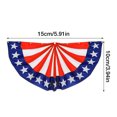thumbnail image 4 of Bunting Embroidery American Independence Day Half-round Flag, 4 of 9