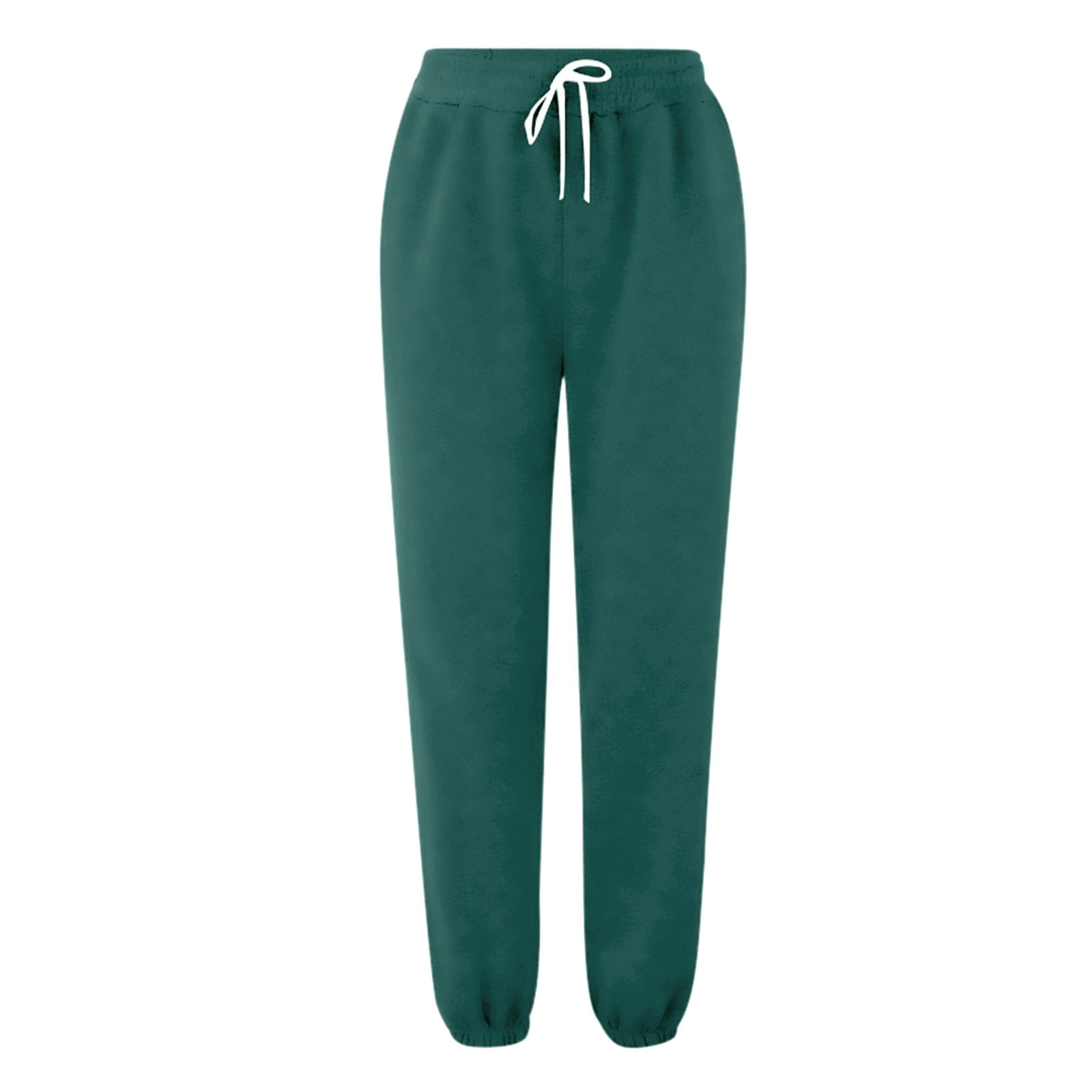 Women's Fashion Casual Drawstring Solid Color Bunched Feet Sports Casual Pants 5 Loose Pants for Women Elastic Waist Casual Womens Casual Pants 2x Womens plus Size Dress Pants for Women Business
