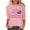 Z3-Pink-breast cancer shirts for women, variant on Yourumao Breast Cancer Shirts for Women Pink Ribbon 3/4 Sleeve Tops Crewneck Plus Size In October We Wear Pink Shirt for Breast Cancer Survivor