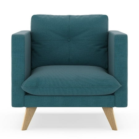 Aegean Weave Fish - Jensen Armchair Oxford Weave - Aegean Blue