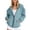 White, variant on Ediodpoh Women's Casual Solid Color Zipper Pocket Hoodie Womens Hoodies with Zippers Black S
