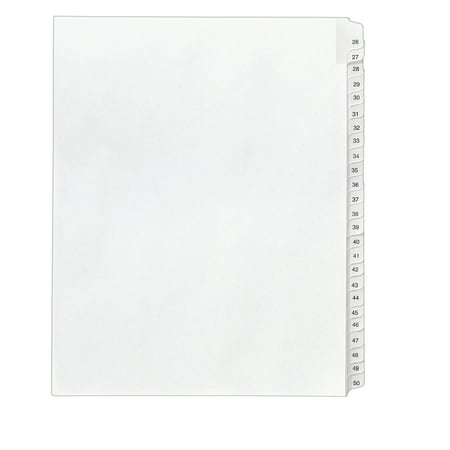 Avery Collated Legal Dividers Allstate Style, Letter Size, 26-50 Tab Set (1702)