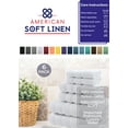 thumbnail image 3 of American Soft Linen White Towel Set 100% Turkish Cotton Towels for Bathroom 6 Piece, 3 of 7