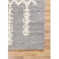 thumbnail image 4 of A2Z Rug Moderne & Traditionnel Marocain 5533 Gris Clair Shaggy Zone Tapis, 4 of 7